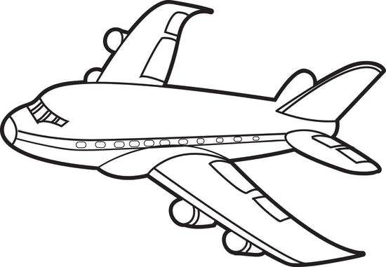 نقاشی کودکانه هواپیما 