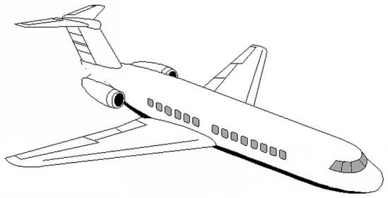 نقاشی جذاب و متفاوت هواپیما 