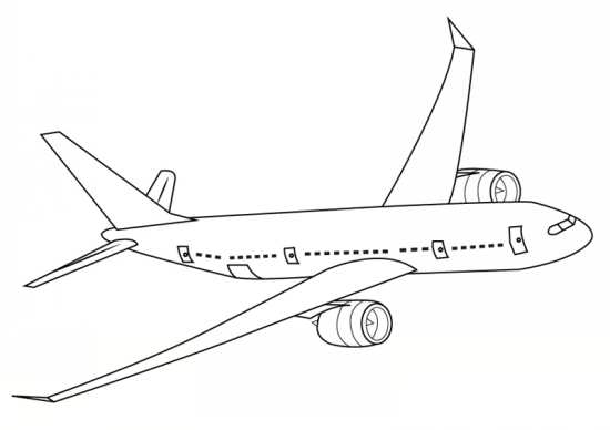 نقاشی فانتزی هواپیما 