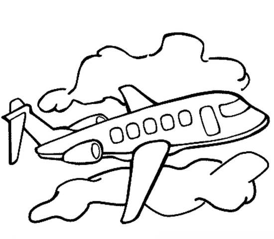 نقاشی هواپیما برای کودکان 