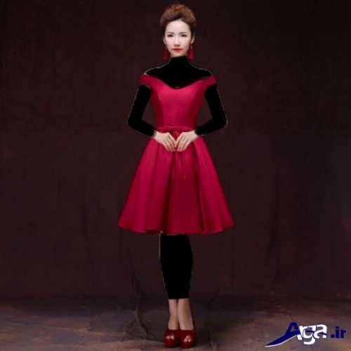مدل لباس مجلسی زیبا و قرمز دخترانه 