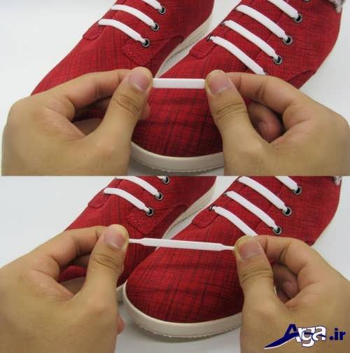 مدل بستن بند کفش با روش ساده 