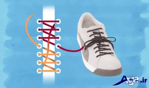 مدل ساده و جذاب بستن بند کفش 