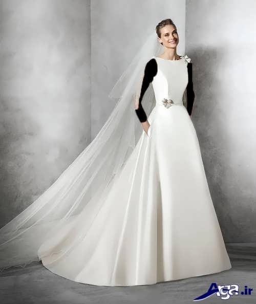 مدل لباس عروس اروپایی ساده 