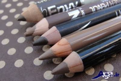 رنگ های مختلف مداد ابرو 