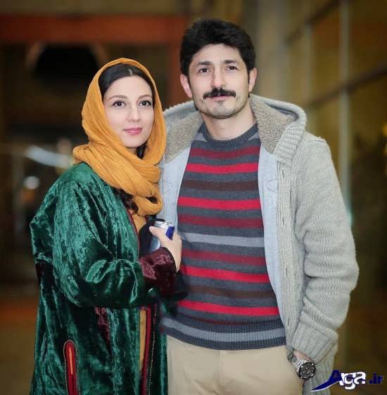 عکس جدیث میر امینی و همسرش در جشنواره فجر