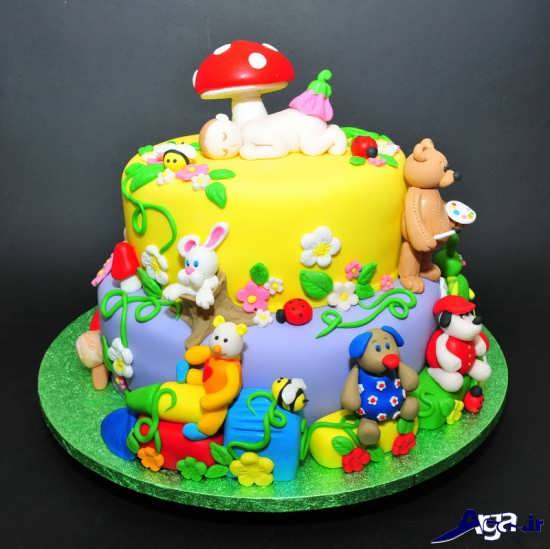 تزیین کیک تولد کودکانه