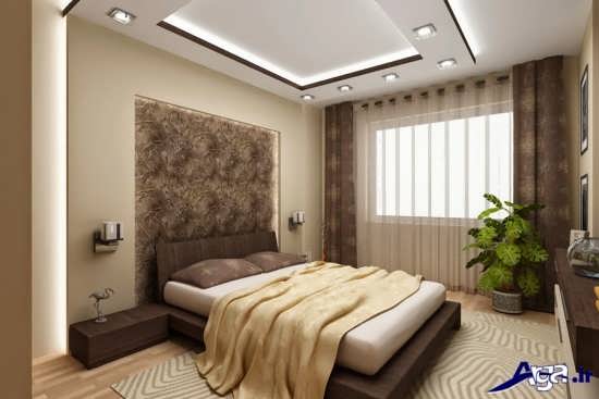 طرح کناف زیبا و جدید برای سقف اتاق خواب