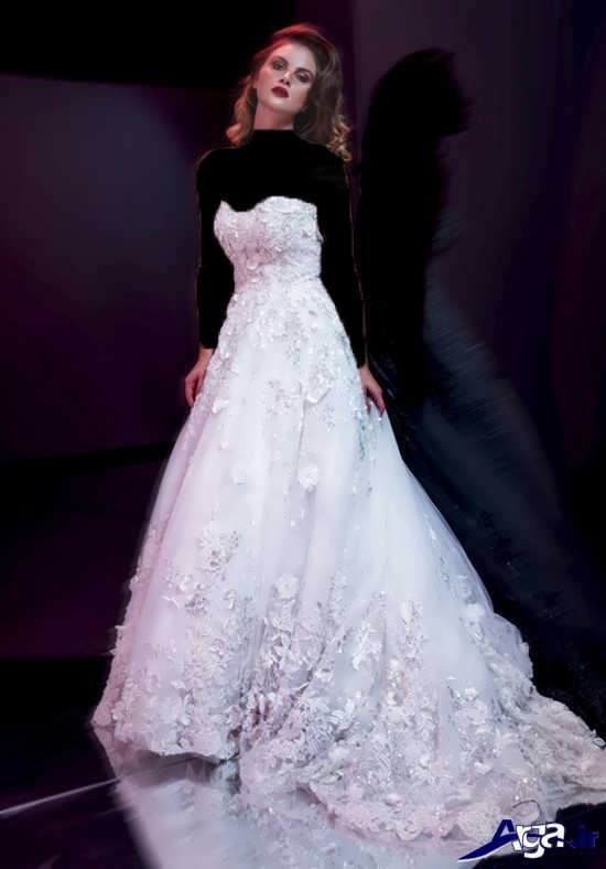 مدل لباس عروس دکلته و شیک 