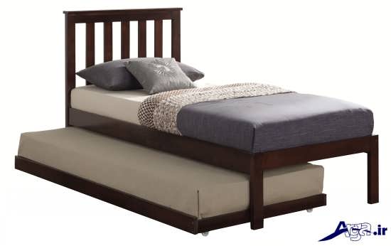 مدل تخت خواب یک نفره با تخت غلتان اضافی