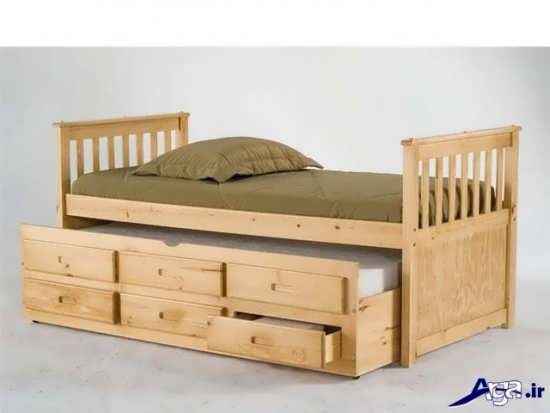 مدل تخت خواب یک نفره چوبی