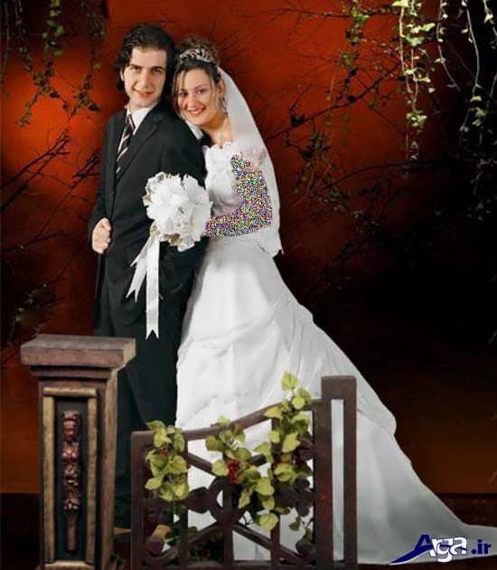 مدل ژست عکس عروس و داماد