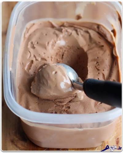 روش تهیه بستنی شکلاتی در منزل