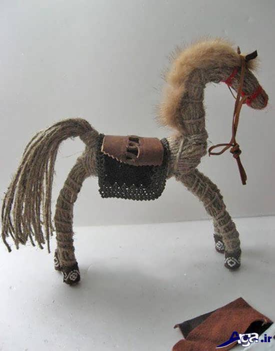 ساخت عروسک اسب با گونی