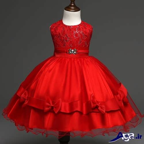 مدل لباس بچه گانه دخترانه قرمز 