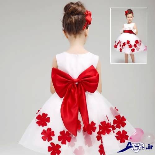 مدل لباس مجلسی گلدار دخترانه بچه گانه 