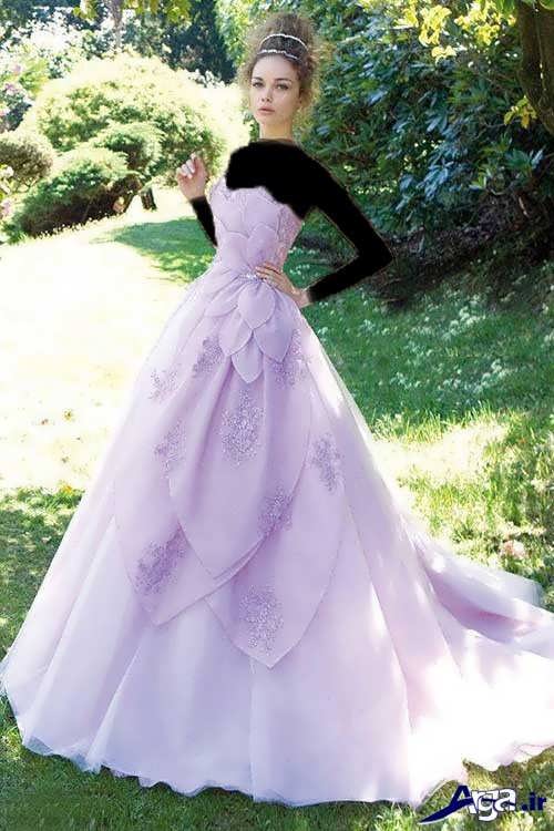 مدل لباس پرنسسی بلند 