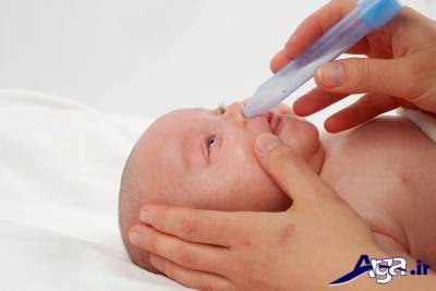 درمان گرفتگی بینی نوزاد با قطره