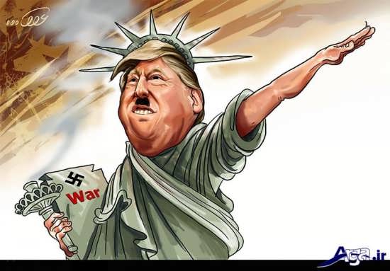 کاریکاتورهای ترامپ فاشیست