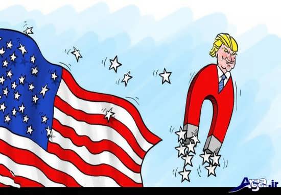کاریکاتور ترامپ مایه شرمساری
