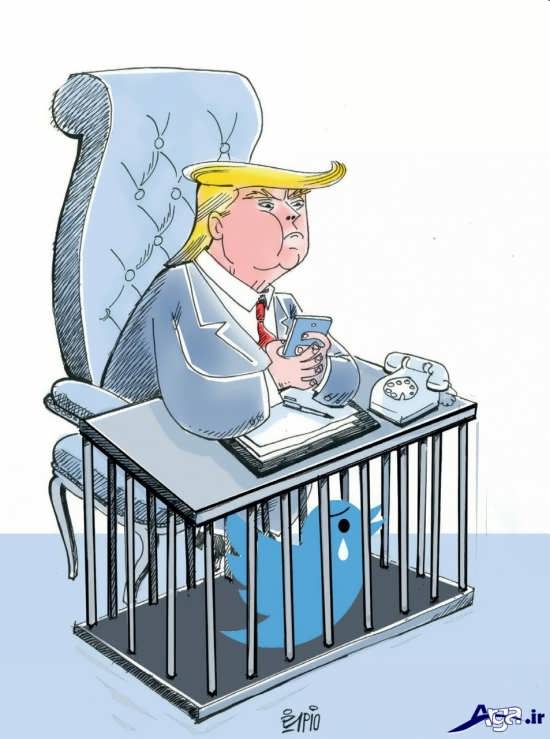 کاریکاتورهای ترامپ توییترباز