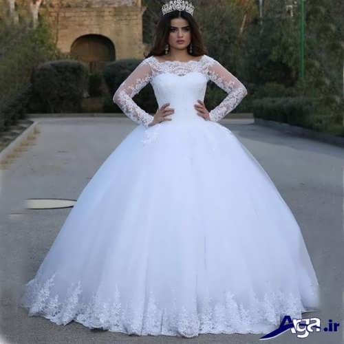 مدل لباس عروس جذاب پف دار 