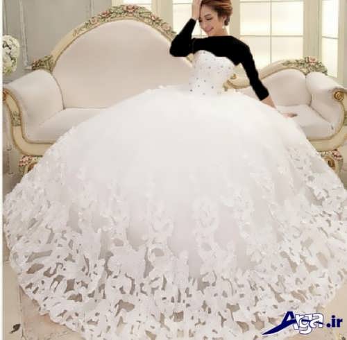 لباس عروس کره ای پفی 