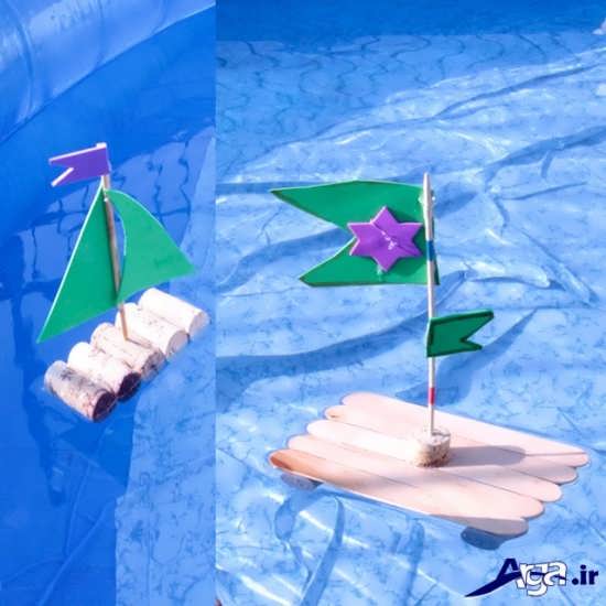 انواع کاردستی کشتی و قایق کاغذی برای کودکان