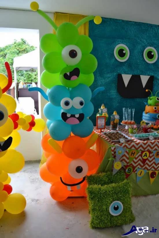 اشکال مختلف رنگی برای جشنهای تولد کودکان