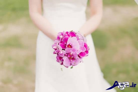 انواع دسته گل عروس شیک با گل ارکیده