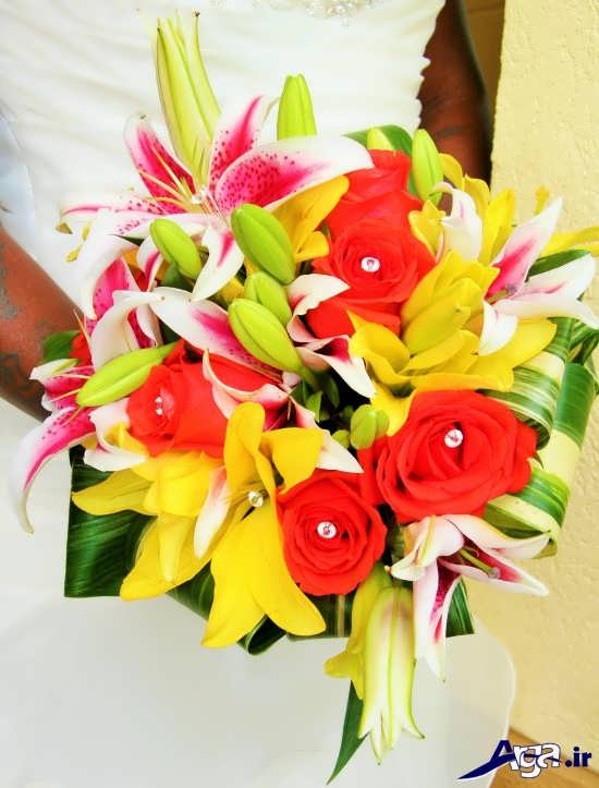 انواع گلهای ترکیبی برای تزیین دسته گل عروس 