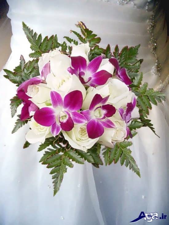 انواع دسته گل عروس با گل ارکیده