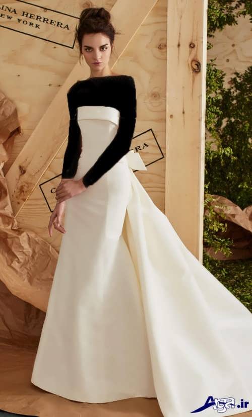 مدل لباس عروس زیبا و شیک ساتن 