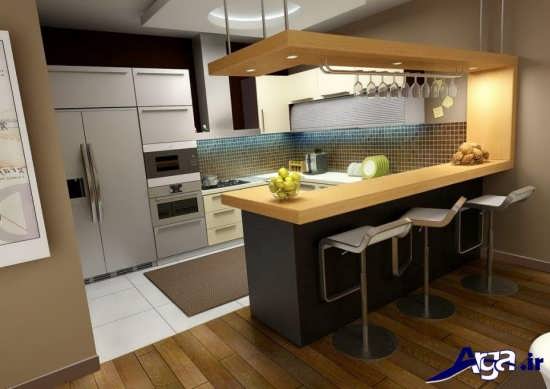 طراحی آشپزخانه های کوچک آپارتمانی