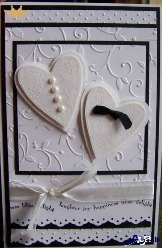 کارتهای به شکل قلب برای مراسم عروسی