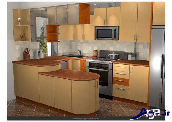 طراحی ودکوراسیون آشپزخانه با مدل کابینت سفید