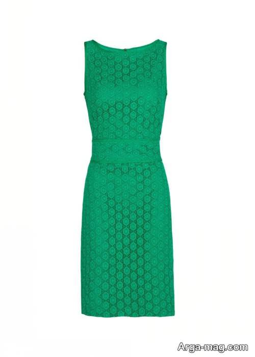 مدل لباس گیپور سبز 