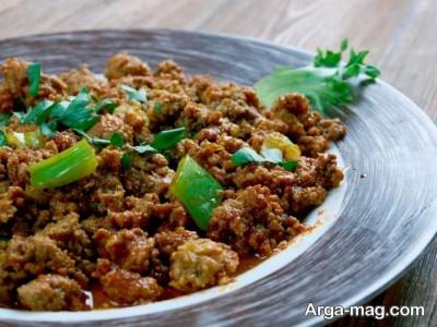 طرز تهیه غذای ساده با گوشت چرخ کرده