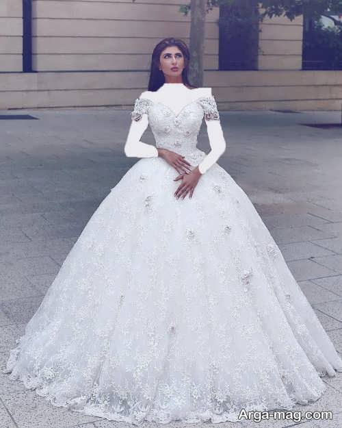 مدل لباس عروس دامن پفی 