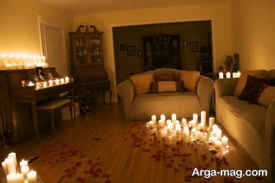 تزیین خانه عروس با شمع 
