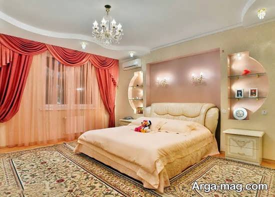 طراحی شیک و زیبا اتاق خواب عروس 