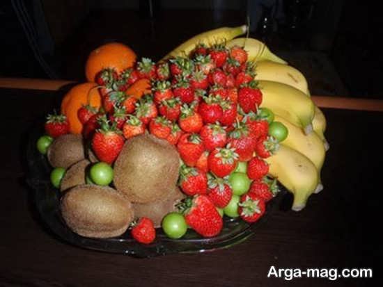 تزیین ساده و جالب ظرف میوه 