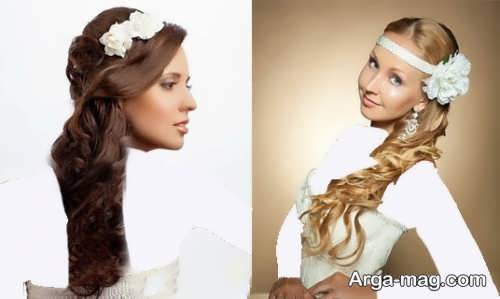مدل موی جذاب و متفاوت برای عروس 