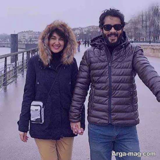 سلفی ساعد سهیلی و همسرش در فرانسه