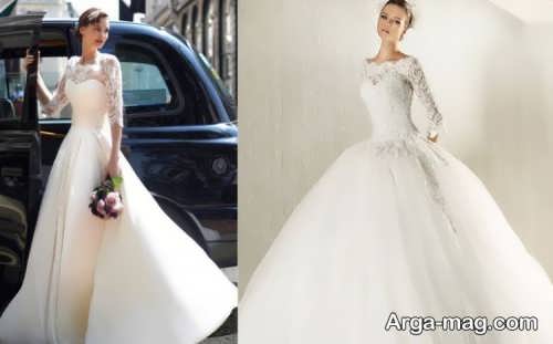 مدل لباس عروس شیک و متفاوت برای خانم های لاغر 