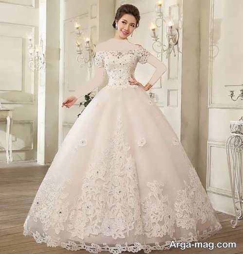 مدل لباس عروس شیک کره ای 