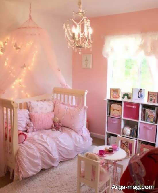 تزیین اتاق نوزاد دختر با طرح پرنسسی