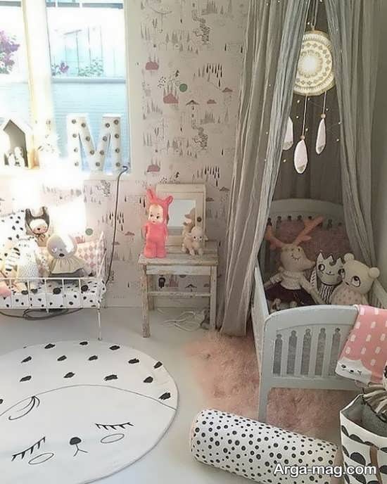 تزیین اتاق نوزاد دختر با طراحی به روز 