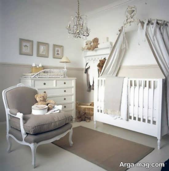 طراحی زیبا اتاق خواب نوزاد 