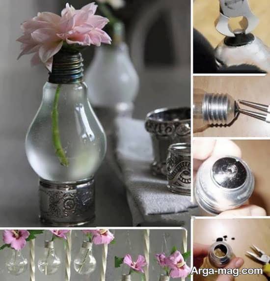 ساخت گلدان تزیینی برای آشپزخانه با لامپ